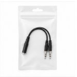 Universal 3.5mm Headphone & Microphone Audio Splitter Adapter Cable for PCs, Laptops, and Gaming Headsets - Image 2