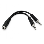 Universal 3.5mm Headphone & Microphone Audio Splitter Adapter Cable for PCs, Laptops, and Gaming Headsets - Image 5
