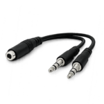 Universal 3.5mm Headphone & Microphone Audio Splitter Adapter Cable for PCs, Laptops, and Gaming Headsets - Image 3