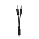 Universal 3.5mm Headphone & Microphone Audio Splitter Adapter Cable for PCs, Laptops, and Gaming Headsets - Image 4