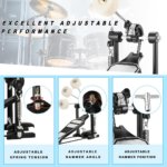 Professional Single Chain Bass Drum Pedal with Durable Drum Beater - Image 2