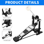 Professional Single Chain Bass Drum Pedal with Durable Drum Beater - Image 4