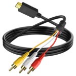 HDMI to AV 3RCA Cable 1.5M Audio Video Converter Cable for TV, Projectors and Multimedia Devices