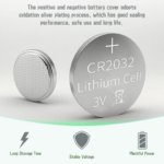 CR2032 3V Long-Lasting Lithium Coin Cell Battery for Watches, Car Remotes, Calculators and Electronic Devices - Image 4