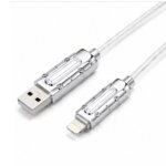 4-in-1 RGB Fast Charging Cable – USB to Type-C, Type-C to Type-C & Type-C to Lightning - Image 3