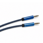 Braided AUX Cable Blue – Durable High-Quality Connection Cable - Image 2