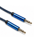 Braided AUX Cable Blue – Durable High-Quality Connection Cable - Image 3