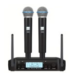 SHURE GLX-D4 Professional Wireless Cardioid Vocal Microphone System with Clear Sound, Stable Connection and High-Quality Performance