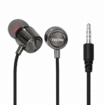 Tecno TE-004 Premium High-Quality Stereo Earphones with Crystal Clear Sound, Deep Bass, and Built-In Microphone - Image 2