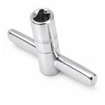 Universal Chrome-Plated Drum Tuning Key Tool for Snare, Bass & Tom Drums - Image 3