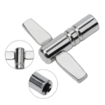 Universal Chrome-Plated Drum Tuning Key Tool for Snare, Bass & Tom Drums - Image 5