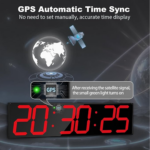 38.1-Inch Double-Sided Digital Wall Clock with 100-Hour Timer for Large Spaces - Image 4