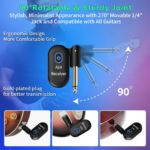 A14 2.4GHz Wireless Guitar System with 100ft Range – Rotatable Plug & Play Transmitter Receiver for Guitar, Bass, Violin & Keyboard - Image 2