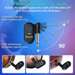 A14 2.4GHz Wireless Guitar System with 100ft Range – Rotatable Plug & Play Transmitter Receiver for Guitar, Bass, Violin & Keyboard - Image 2