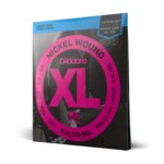 D’Addario EXL170-5SL Nickel Wound 5-String Bass Guitar Strings – Light Gauge Super Long Scale