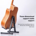 Portable Foldable A-Frame Guitar Stand with Non-Slip Rubber Pads & Soft Sponge Protection – Universal Floor Stand for Acoustic, Electric & Bass Guitars - Image 3