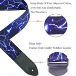 Adjustable 5cm Wide Polyester Guitar Strap for Electric, Acoustic & Bass Guitars – Comfortable Shoulder Strap for Adults & Children - Image 5