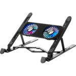 X3 Laptop Cooling Pad with Dual 14cm Fans and Adjustable Stand