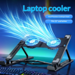 X3 Laptop Cooling Pad with Dual 14cm Fans and Adjustable Stand - Image 4